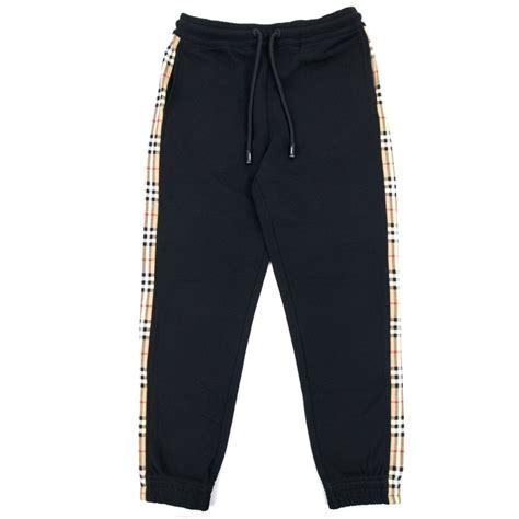 burberry black jogging pants drawstring waist|Burberry check cotton pajama pants.